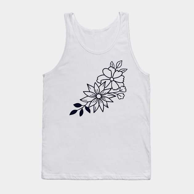 Woman Flowers Tank Top by My Artsam